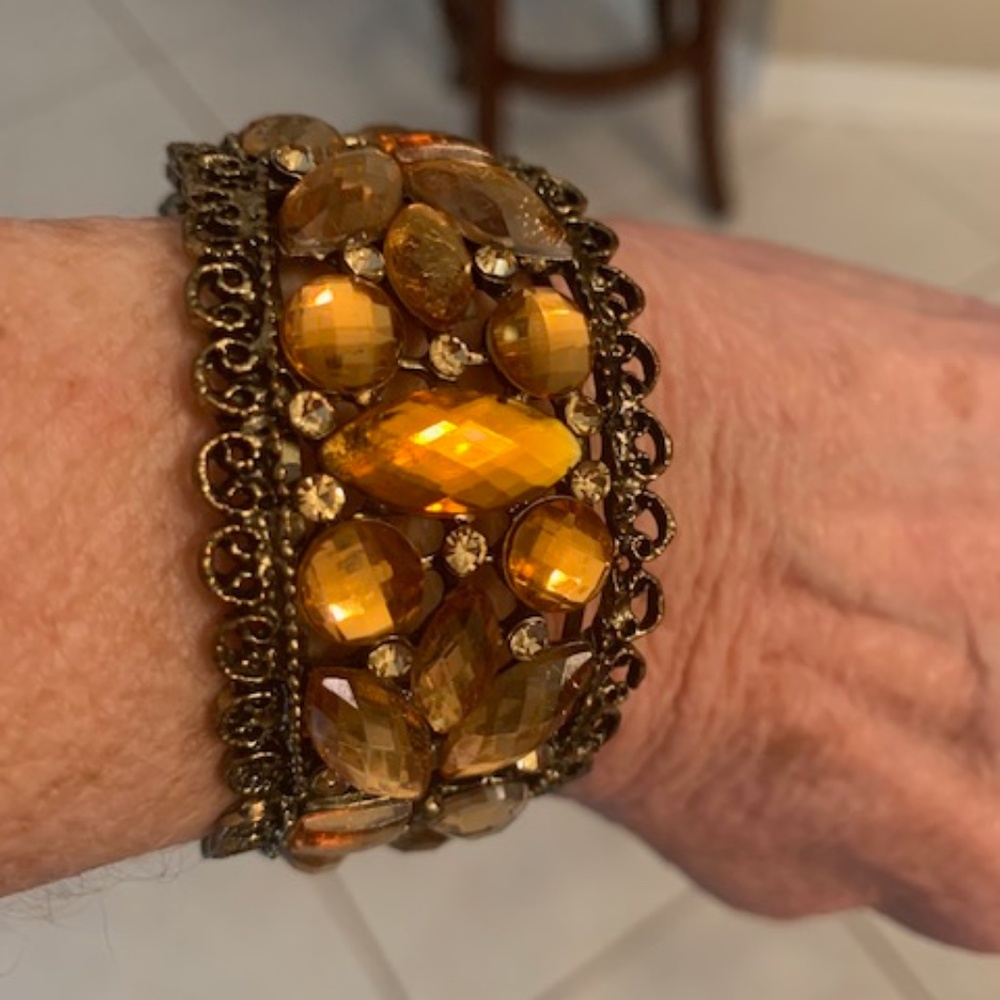 Dark Gold Cuff Bracelet